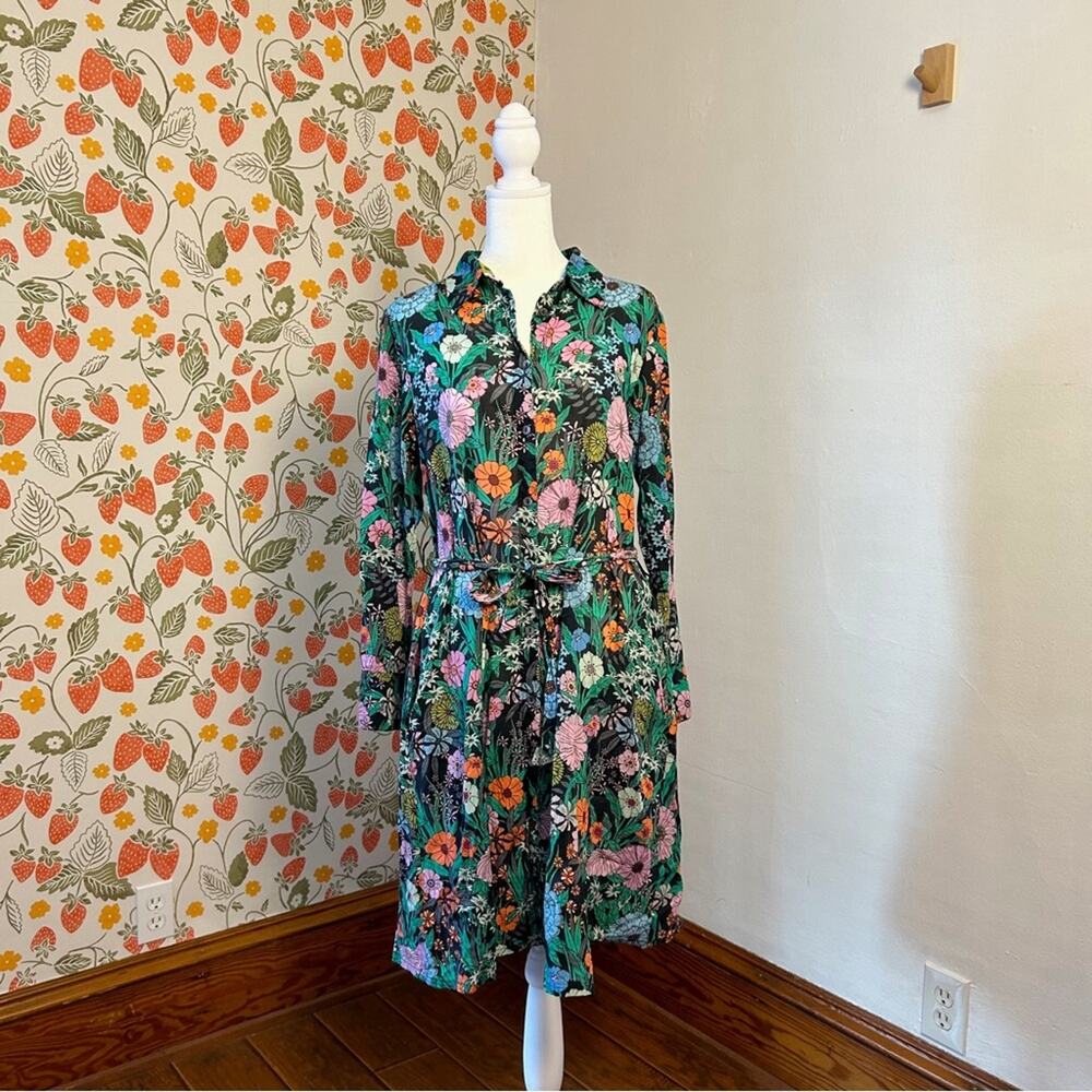 Tuckernuck Floral Dress - Green and Pink